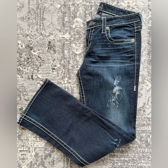 Women’s Big Star Distressed Bootcut Jeans, Sz 31 - Picture 1 of 12